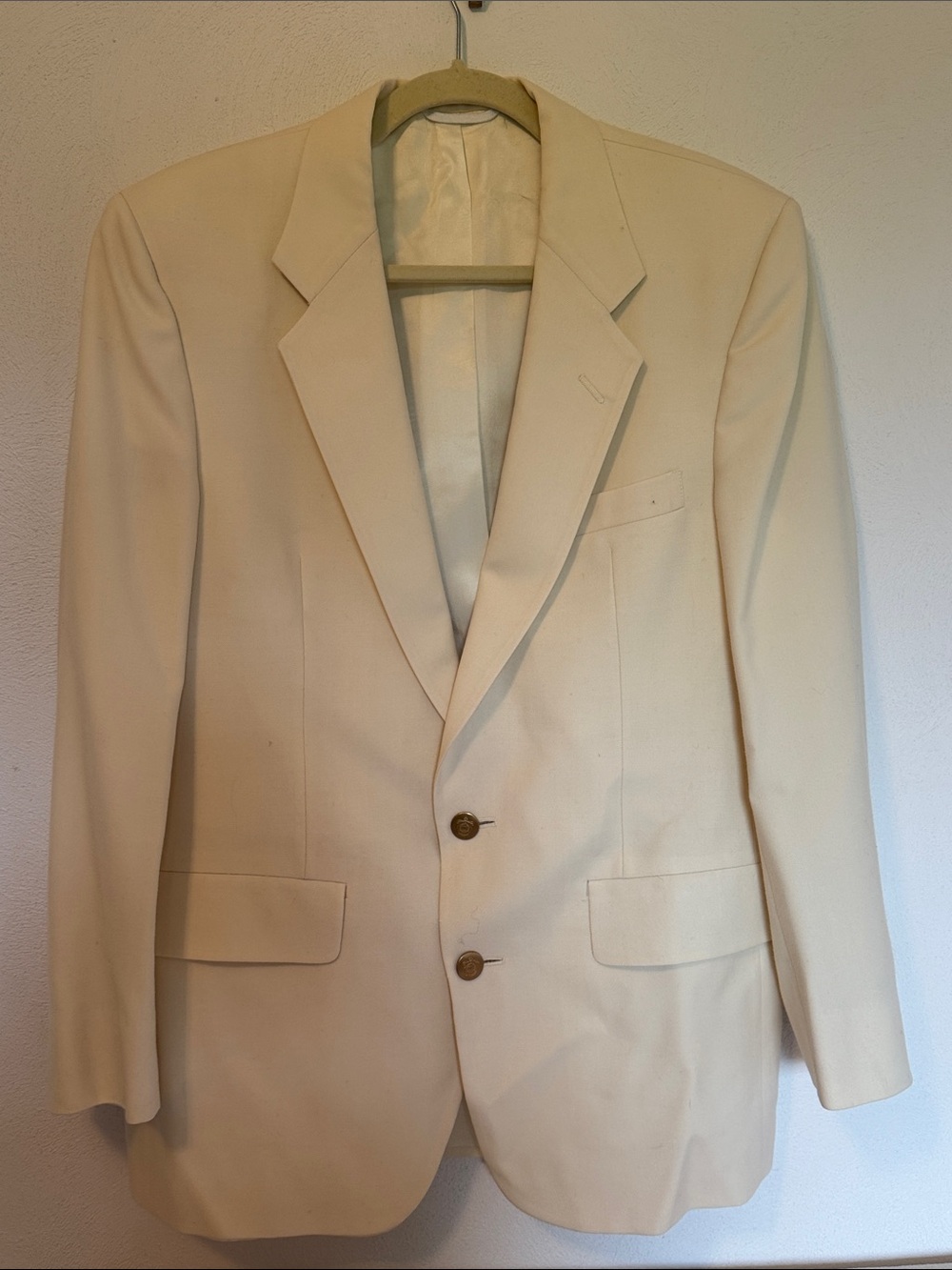Dior Men's Cream Blazer - Two-Button Tailored Jacket